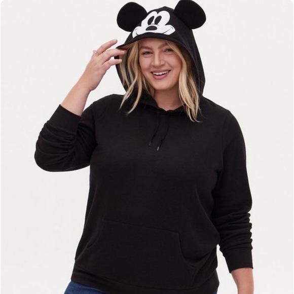 torrid Sweaters - Torrid Disney Mickey Mouse Black Hoodie